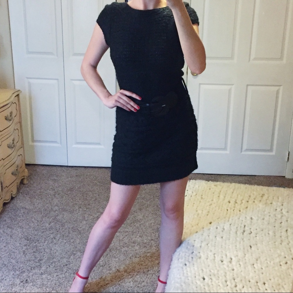 Belted Sweater Dress